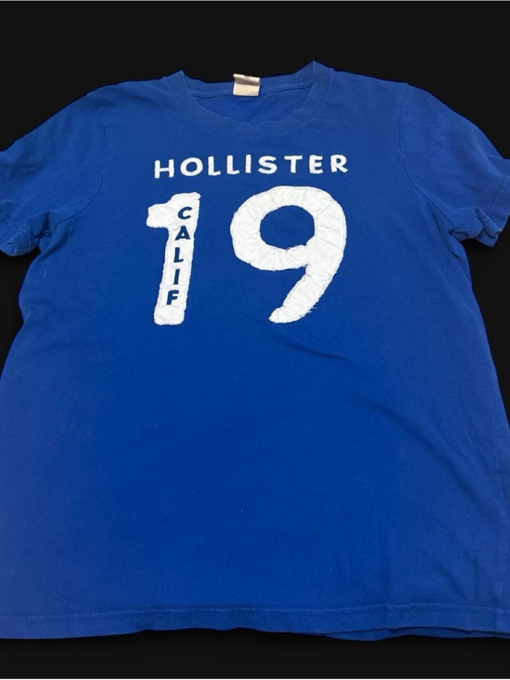 Hollister Royal Blue Short Sleeve '19' Graphic Tee